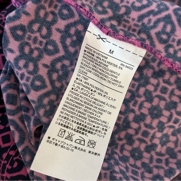 ❤️BANANA REPUBLIC Elegant Purple Patterned Women's Dress M - Picture 7 of 12